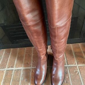 Vince Camuto Chestnut Over the Knee Boots